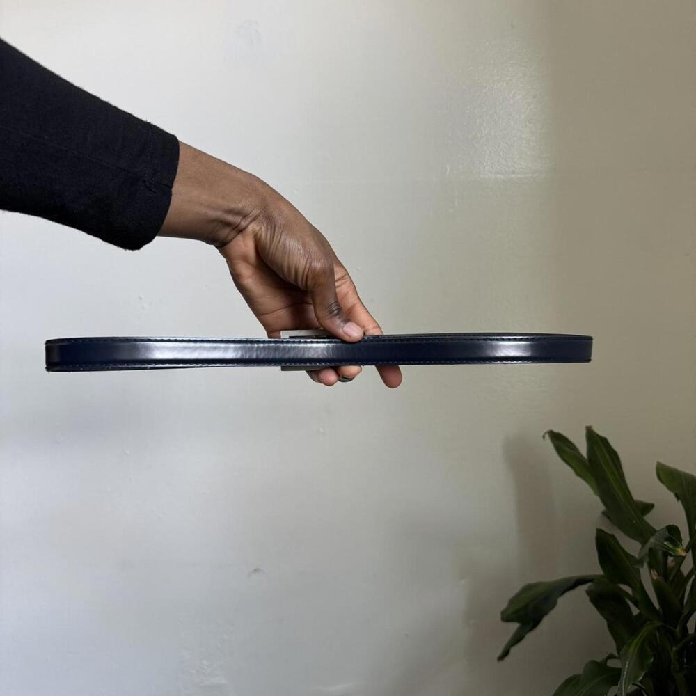 Vintage minimalist Navy mini belt size 12 - Picture 4 of 4
